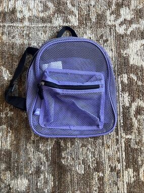 Purple Mini Mesh Backpack